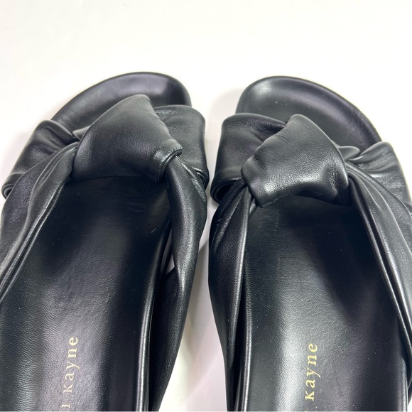 Jenni Kayne Leather Knot Sandals Black Size 38 - Picture 9 of 16